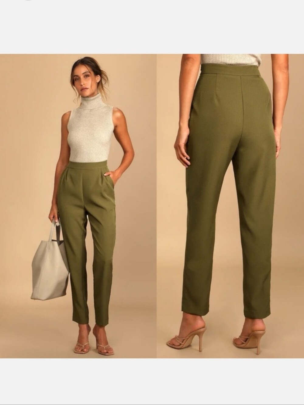 Like Clockwork Olive Green Trouser Pants